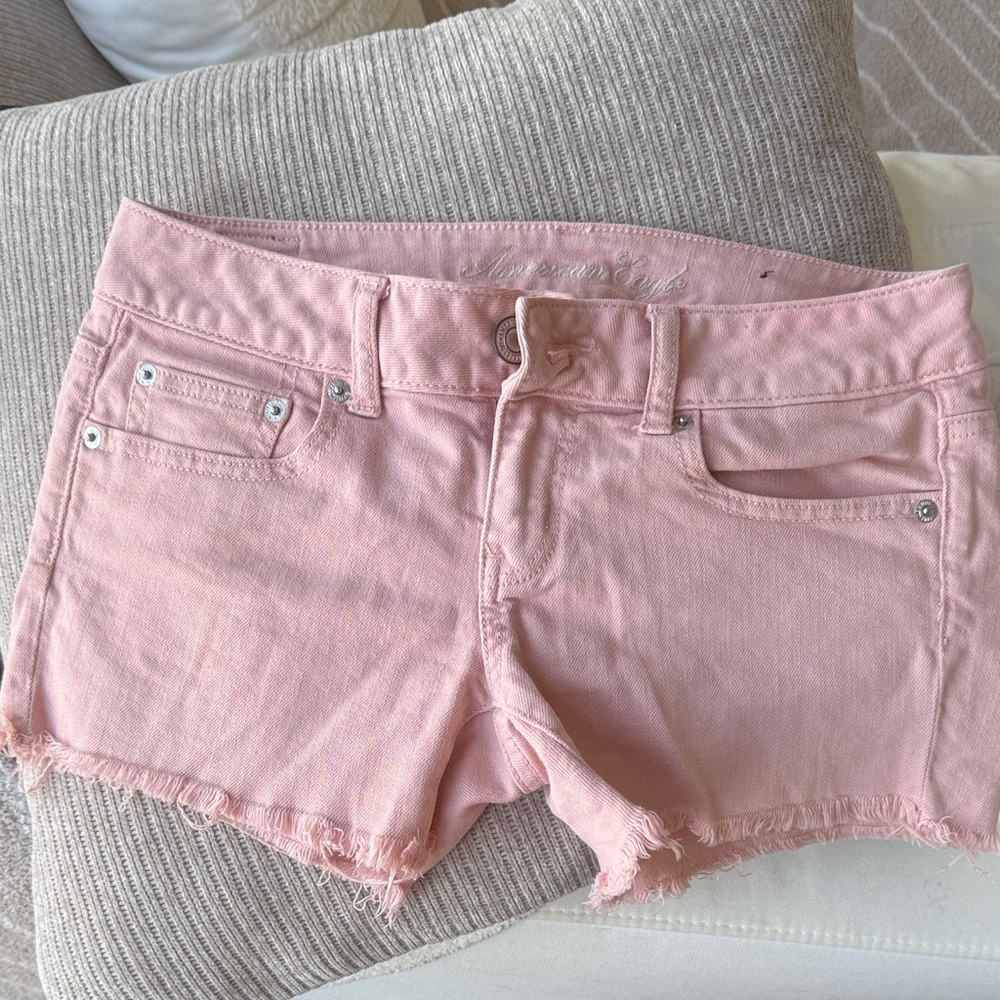American Eagle Outfitters Pink Jean Shorts